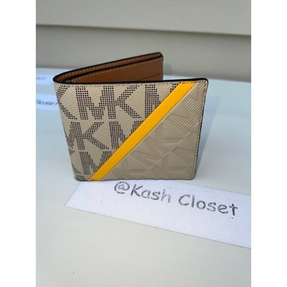 Michael Kors Other - Michael Kors Cooper Mens Wallet Billfold Signature Chino